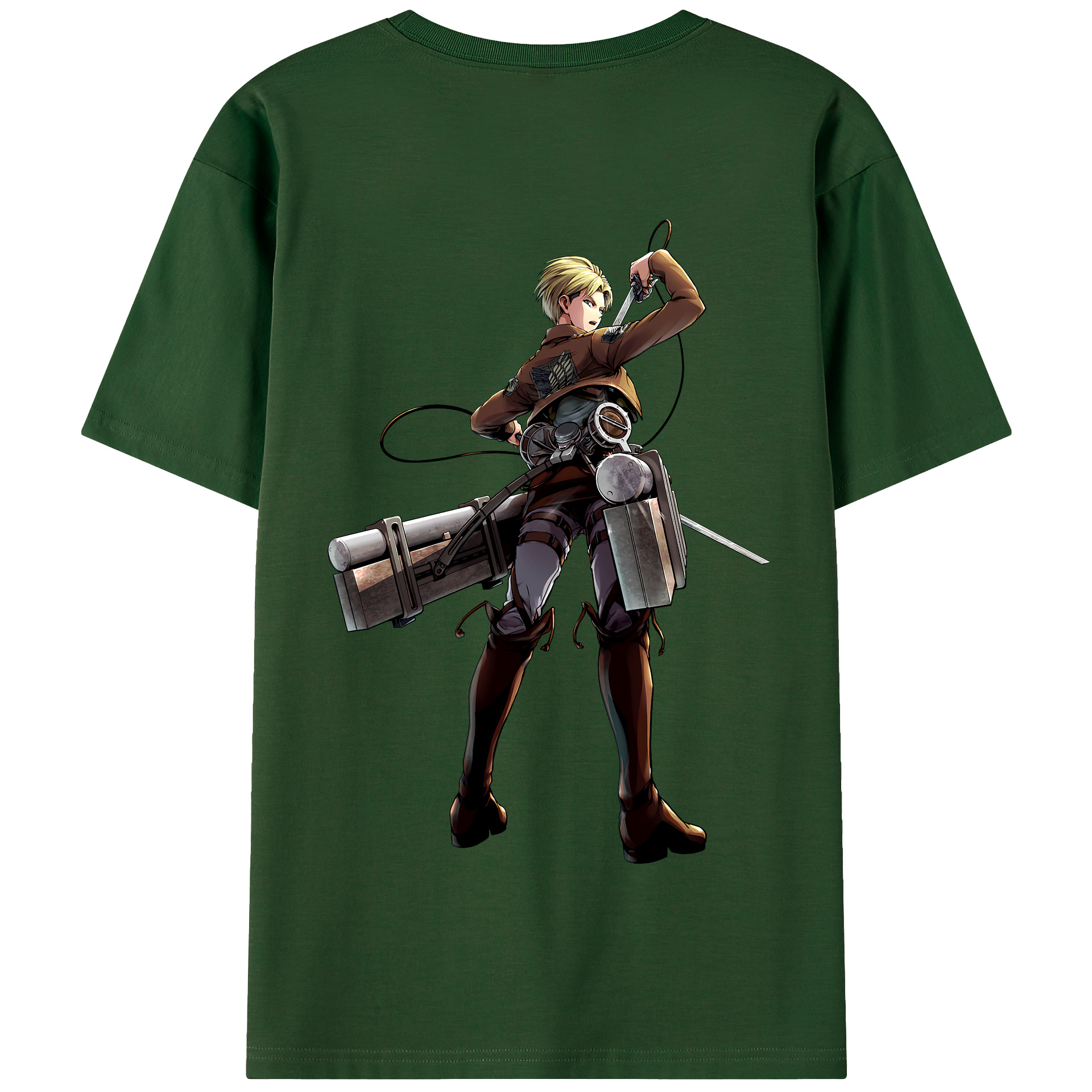 （画像用） 進撃の巨人 Attack on Titan 綿100％半袖Tシャツ（背面プリント）